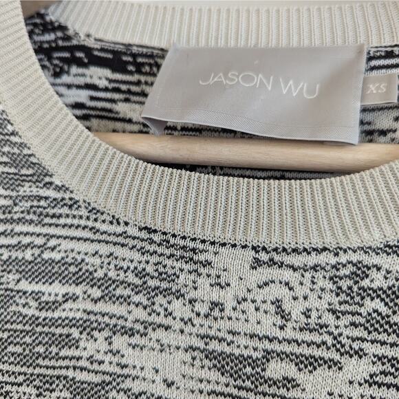 Jason Wu Spacedye Knit Textured Crewneck Pullover Sweater, Women's Size XS - Picture 5 of 7